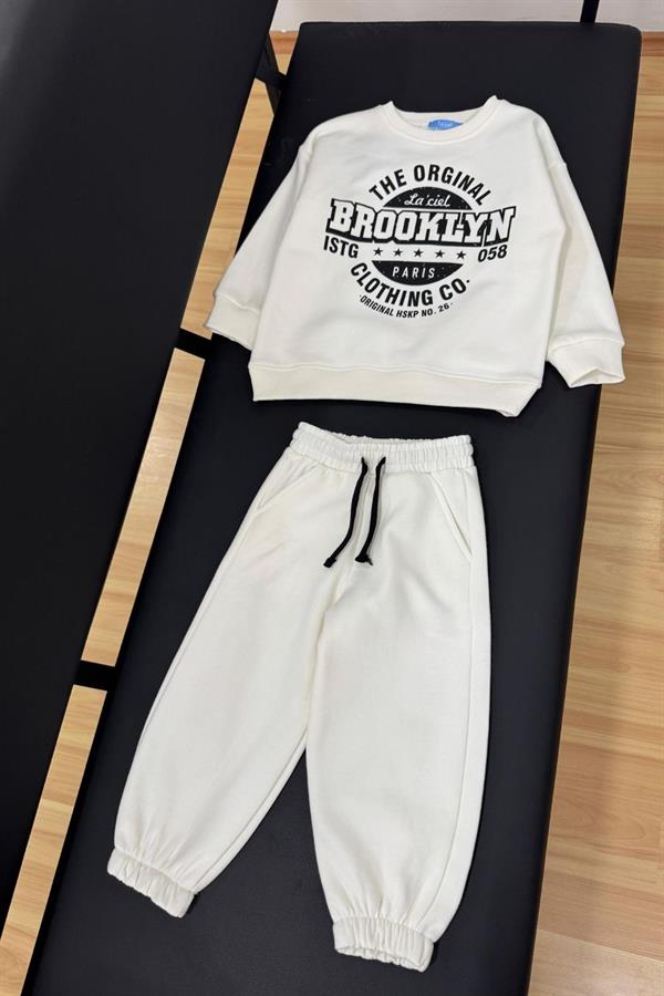 Unisex 3 İplik İnce Şardonlu Brooklyn Takım