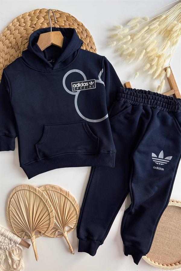 Unisex 3 İplik Kapüşonlu Laci Adids Takım