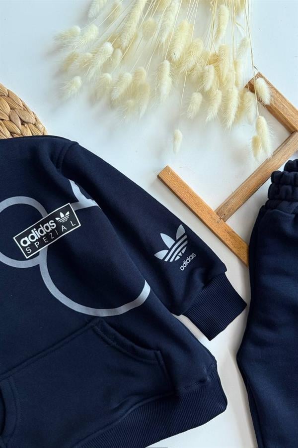 Unisex 3 İplik Kapüşonlu Laci Adids Takım