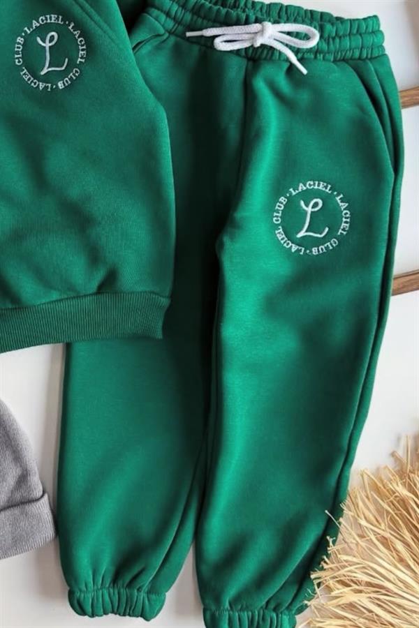 Unisex 3 İplik Laciel Fermuarlı Yeşil Takım