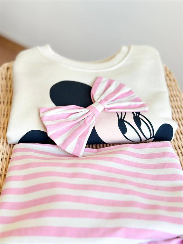 Unisex 3 İplik Minnie Pantolon Takım