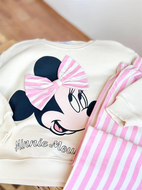 Unisex 3 İplik Minnie Pantolon Takım