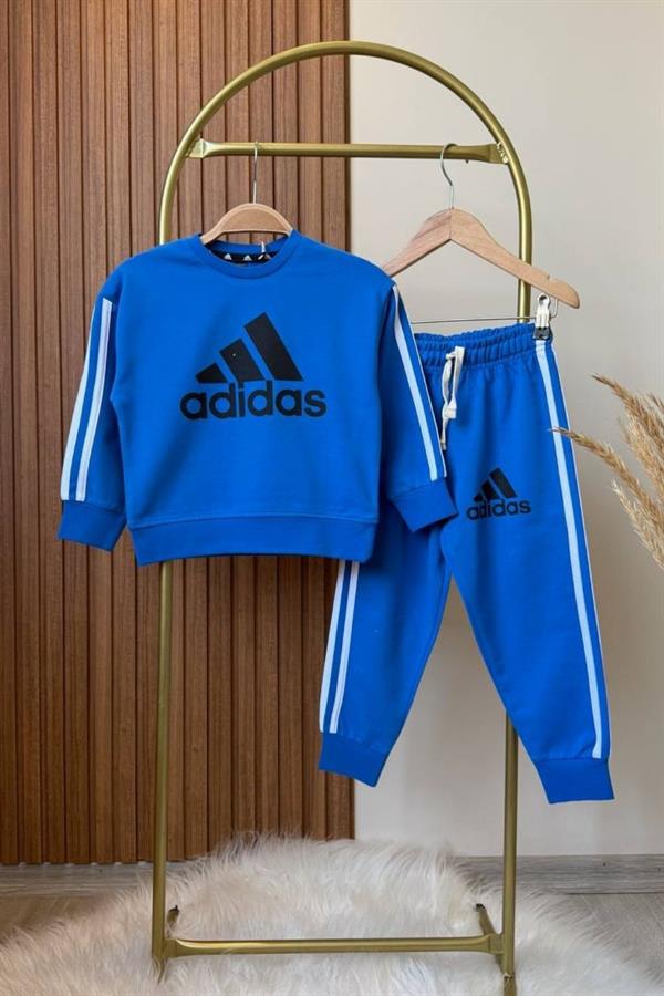 Unisex 3 İplik Saks Adids İkili Takım