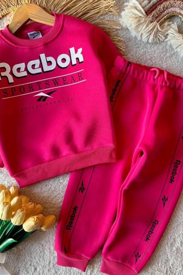 Unisex 3 İplik Şardonlu Fuşya Rb Takım