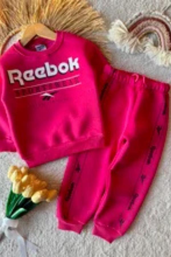 Unisex 3 İplik Şardonlu Fuşya Rb Takım