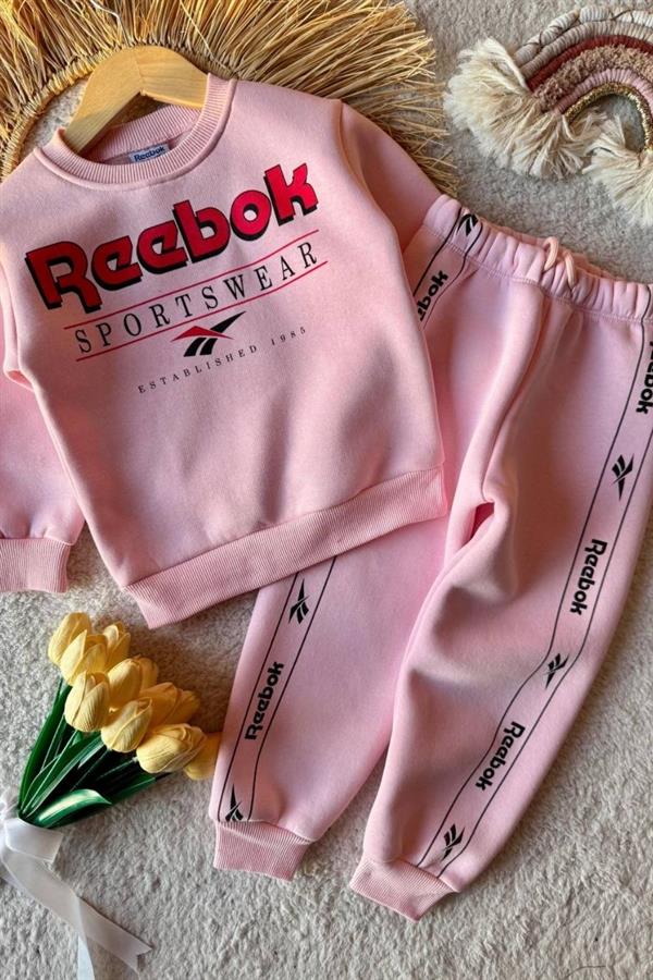 Unisex 3 İplik Şardonlu Pembe Rb Takım