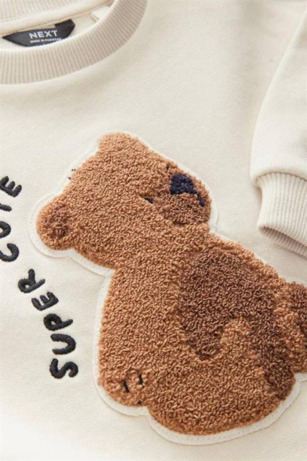 Unisex 3 İplik Süzene Ayıcıklı Kareli Takım