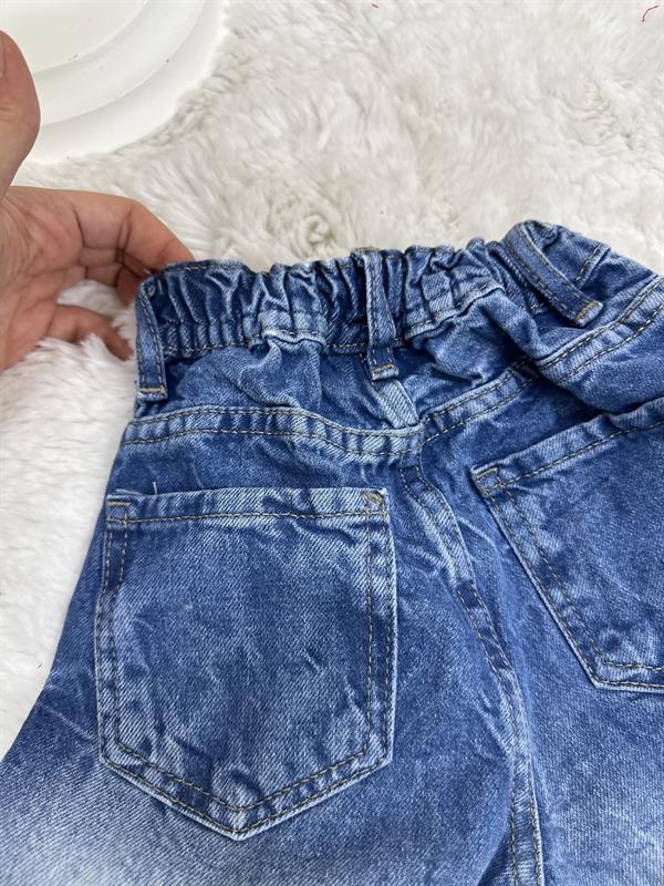 Unisex Çocuk Açık Yıkama Jean Pantolon