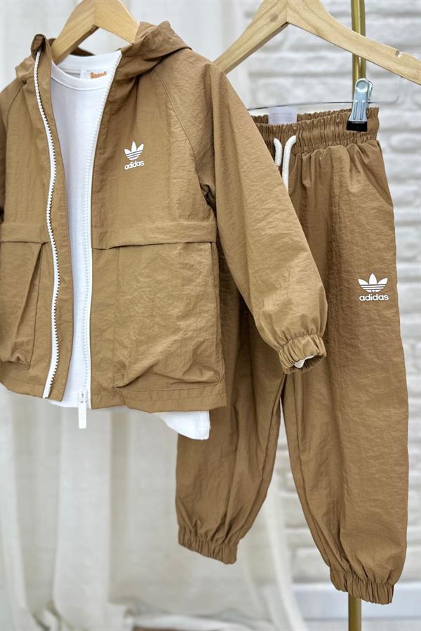 Unisex Astarlı Su Geçirmez Adids Kahve Takım