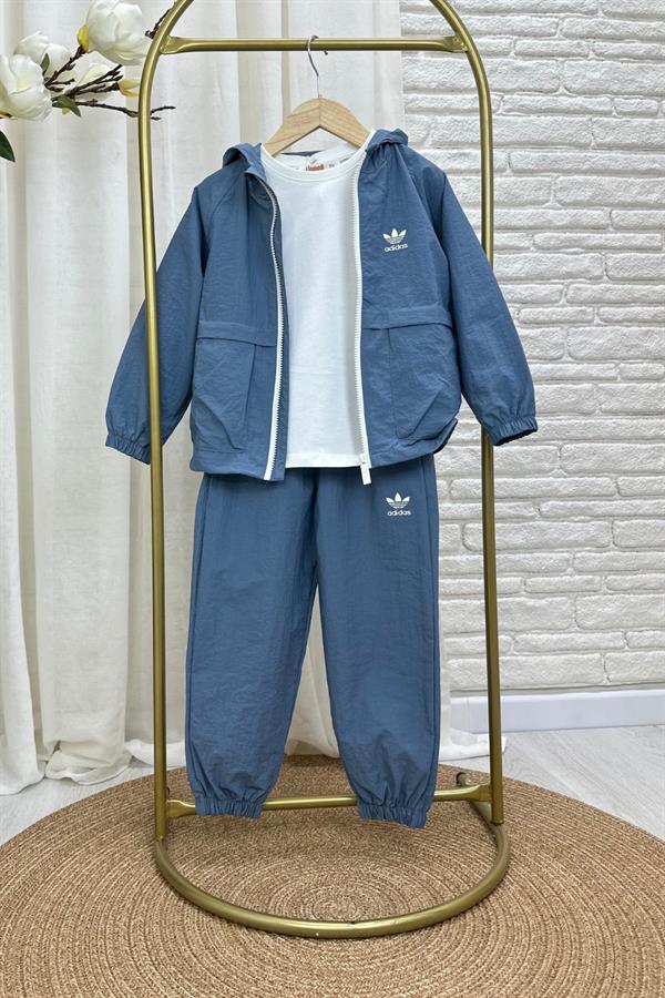 Unisex Su Geçirmez Adids Mavi Takım