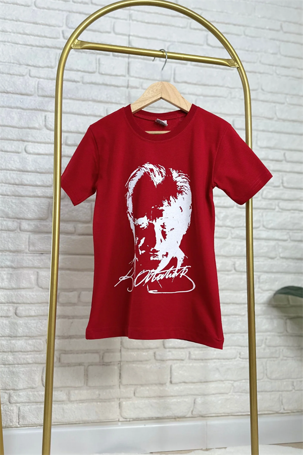 Unisex Atatürk Kırmızı T-shirt 