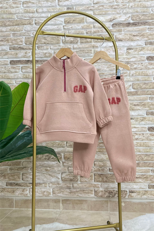 Unisex Balıkçı Dik Yaka Triko Gap Fermuarlı Takım