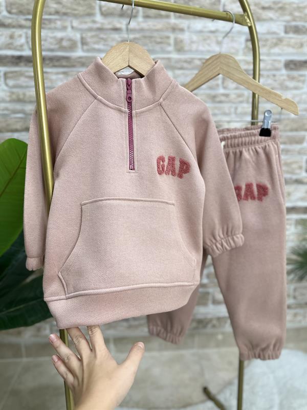 Unisex Balıkçı Dik Yaka Triko Gap Fermuarlı Takım