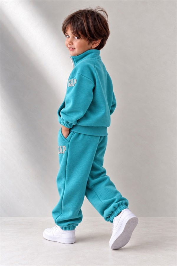 Unisex Balıkçı Yaka Turkuaz Gp Takım