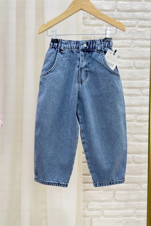 Unisex Baloon Buz MaviJean Pantolon