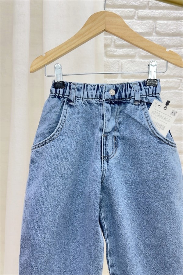Unisex Baloon Buz MaviJean Pantolon