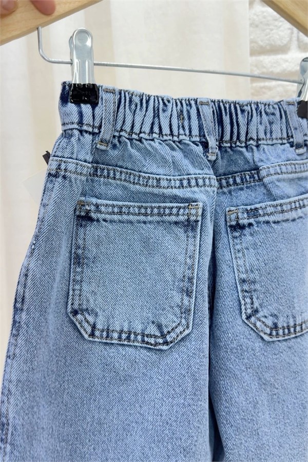 Unisex Baloon Buz MaviJean Pantolon