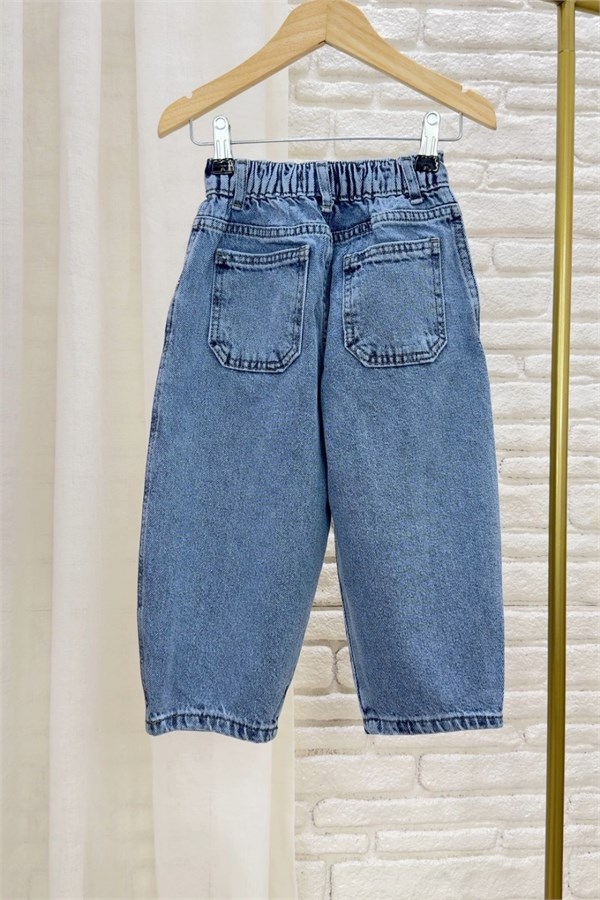 Unisex Baloon Buz MaviJean Pantolon