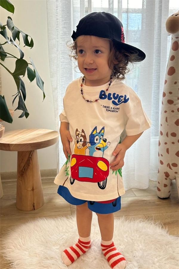 Unisex Bluey Şortlu Takım