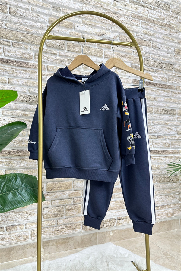 Unisex Çocuk 3 İplik Antrasit  Mickey Takım