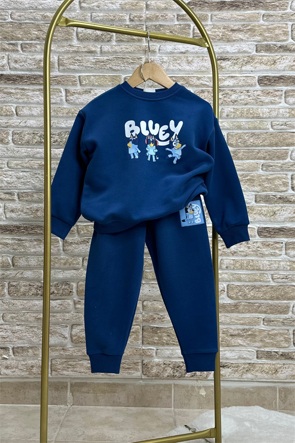 Unisex Çocuk 3 İplik Bluey Laci Takım