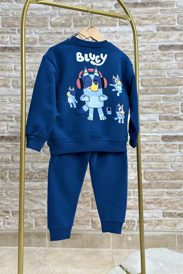 Unisex Çocuk 3 İplik Bluey Laci Takım