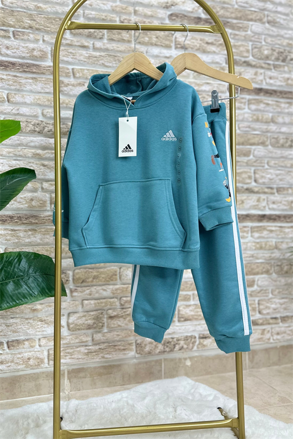 Unisex Çocuk 3 İplik Mavi  Mickey Takım