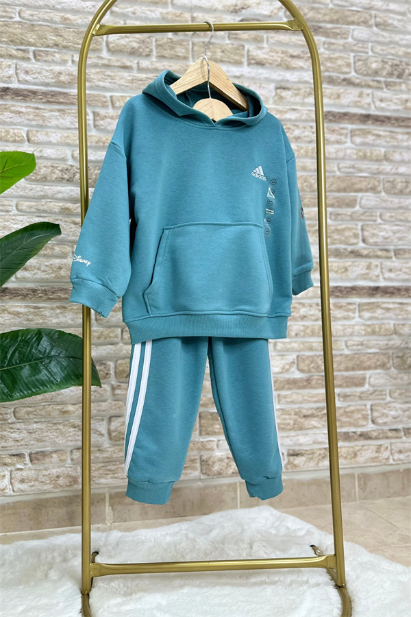 Unisex Çocuk 3 İplik Mavi  Mickey Takım