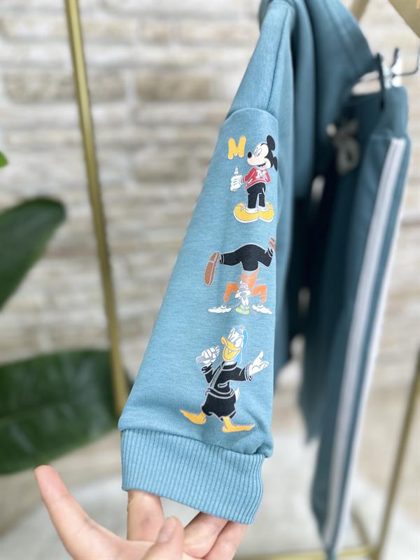 Unisex Çocuk 3 İplik Mavi  Mickey Takım
