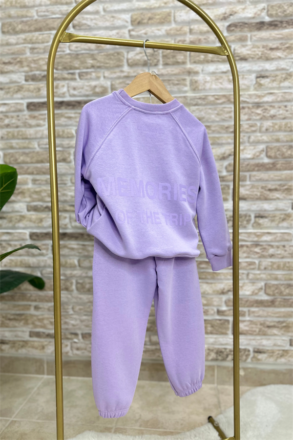 Unisex Çocuk 3 İplik  Memories Lila  Takım