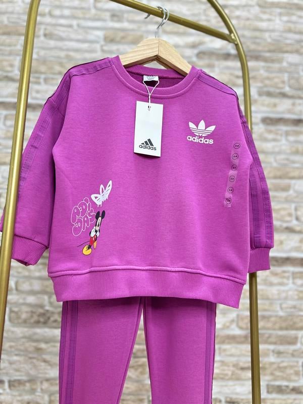 Unisex Çocuk 3 İplik Mürdüm Mickey Takım