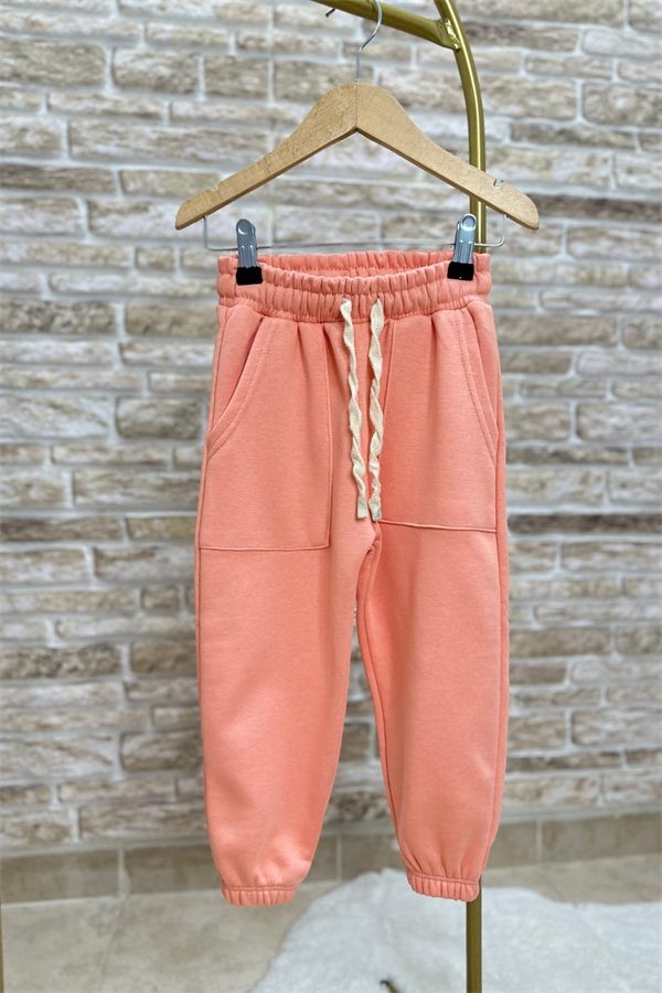 Unisex Çocuk 3 İplik Neon Somon Memories Takım