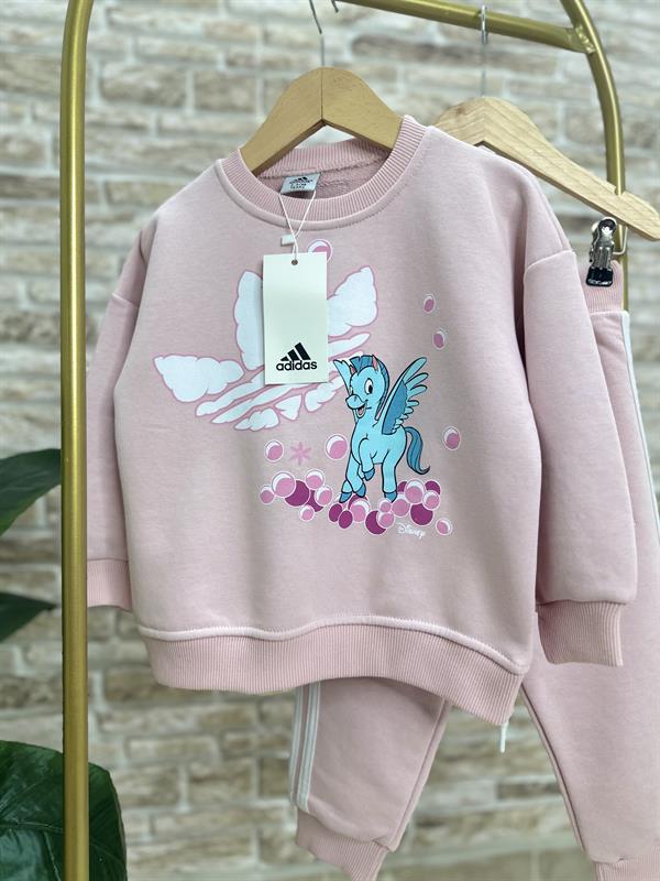 Unisex Çocuk 3 İplik Pembe Unicorn Takım