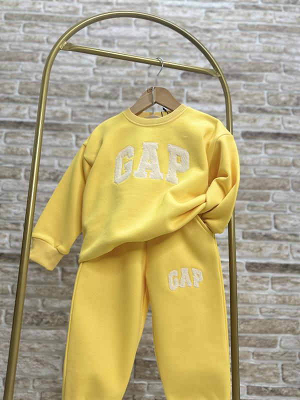Unisex Çocuk 3 İplik Sarı Gap Takım
