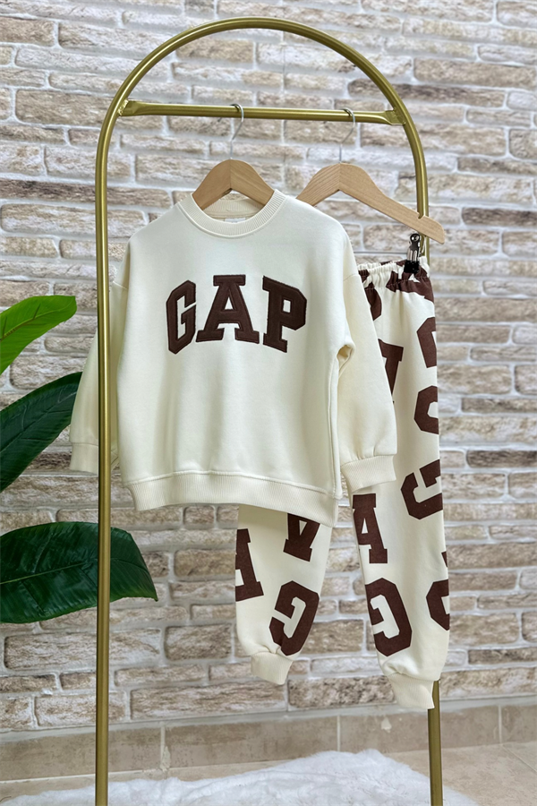 Unisex Çocuk 3 İplik Yazılı Gap Takım