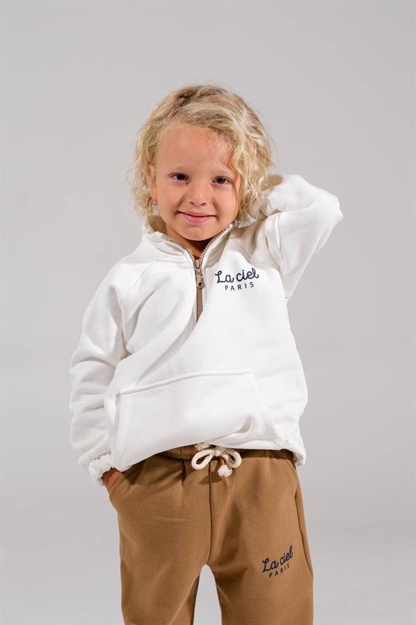 Unisex Çocuk Balıkçı Yaka Fermuarlı Takım