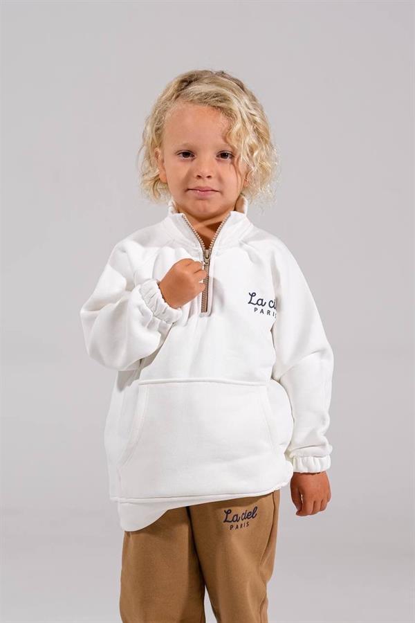 Unisex Çocuk Balıkçı Yaka Fermuarlı Takım