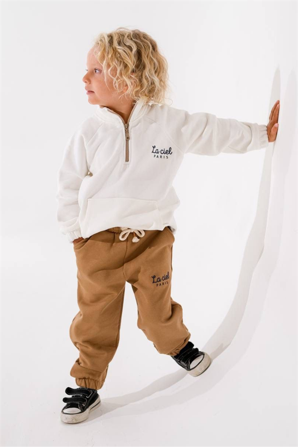 Unisex Çocuk Balıkçı Yaka Fermuarlı Takım