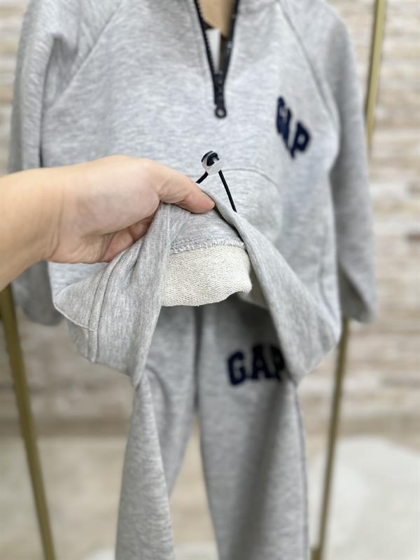 Unisex Çocuk Balıkçı Yaka Gri Gap Takım