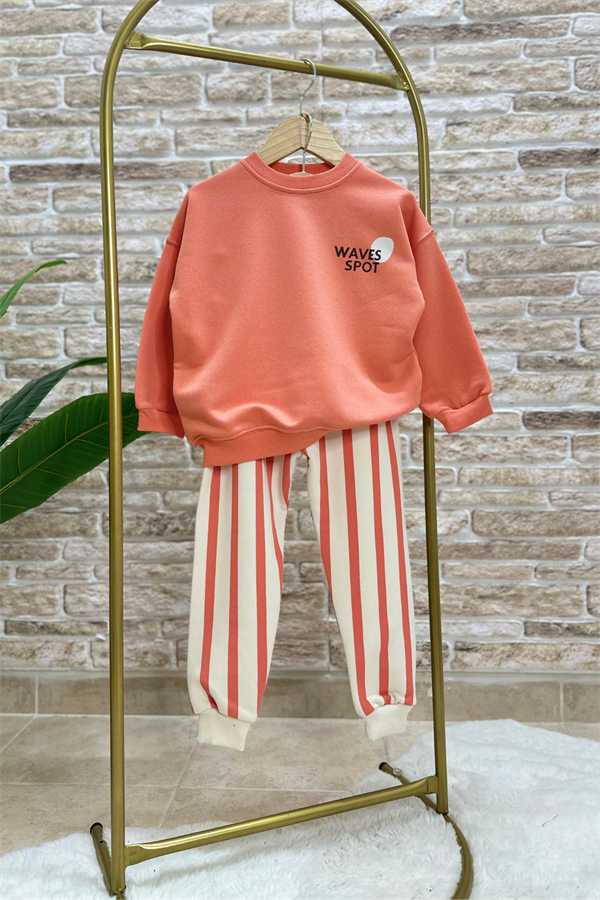 Unisex Çocuk Çizgili Ride The Takım