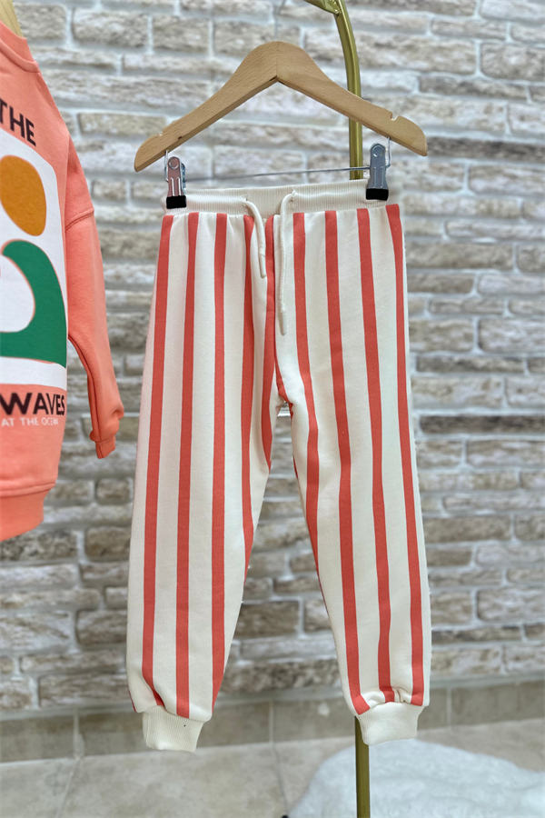 Unisex Çocuk Çizgili Ride The Takım