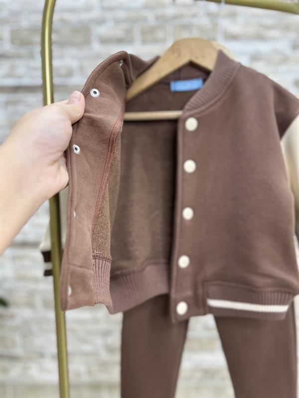 Unisex Çocuk Kolej Ceket Eşofman Takım