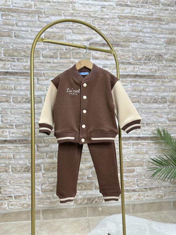 Unisex Çocuk Kolej Ceket Eşofman Takım