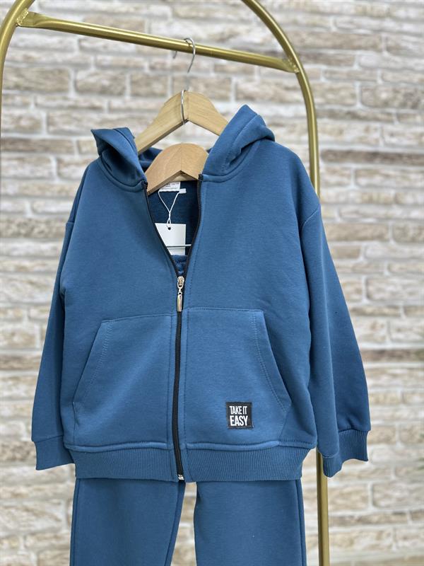 Unisex Çocuk Laci Fermuarlı Eşofman Takımı