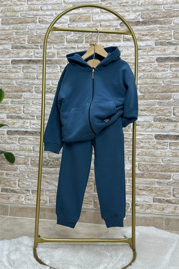 Unisex Çocuk Laci Fermuarlı Eşofman Takımı