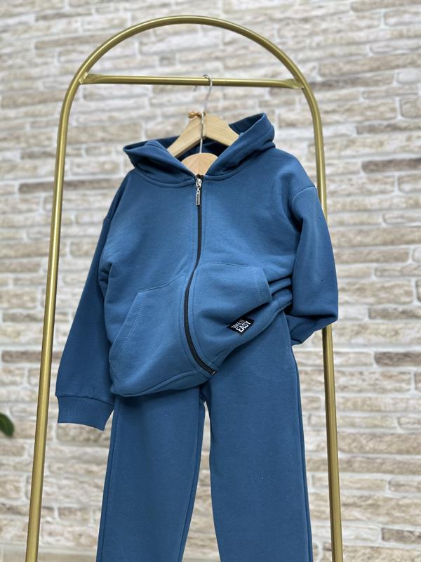 Unisex Çocuk Laci Fermuarlı Eşofman Takımı