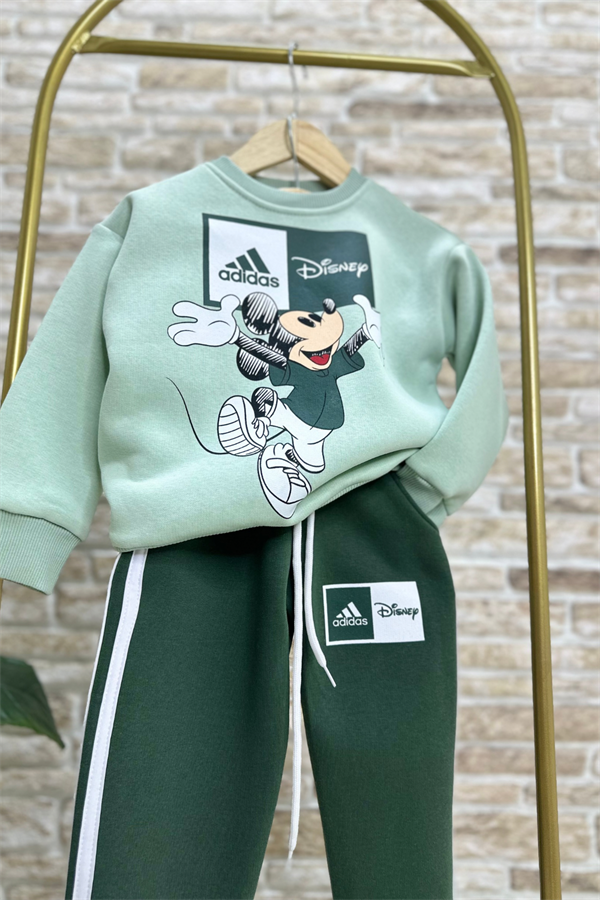 Unisex Çocuk Şardonlu Adids Yeşil Takım