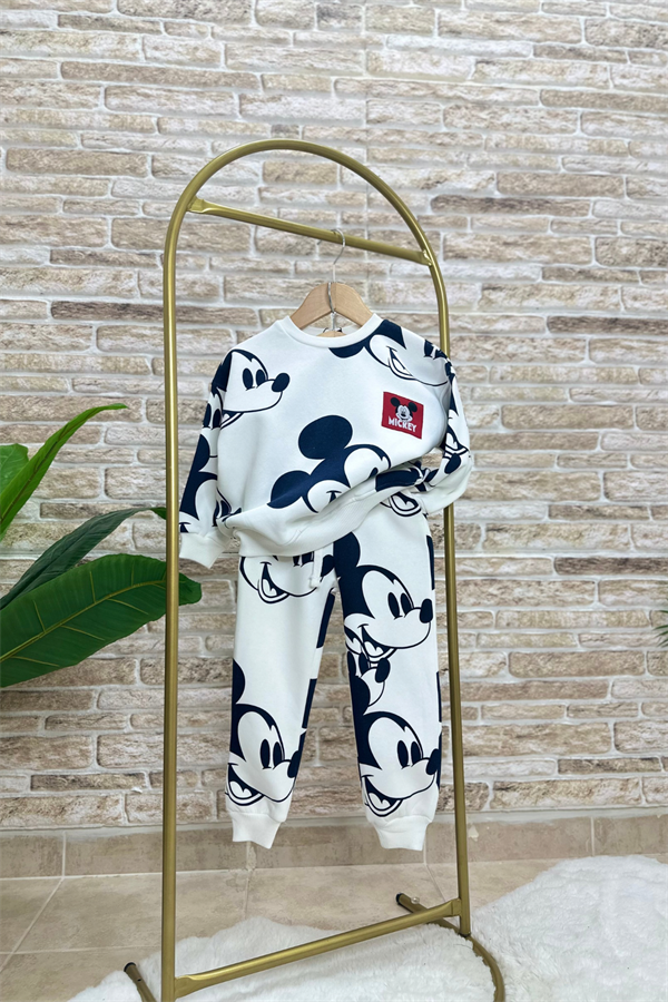 Unisex Çocuk Şardonlu Mickey İkili Takım