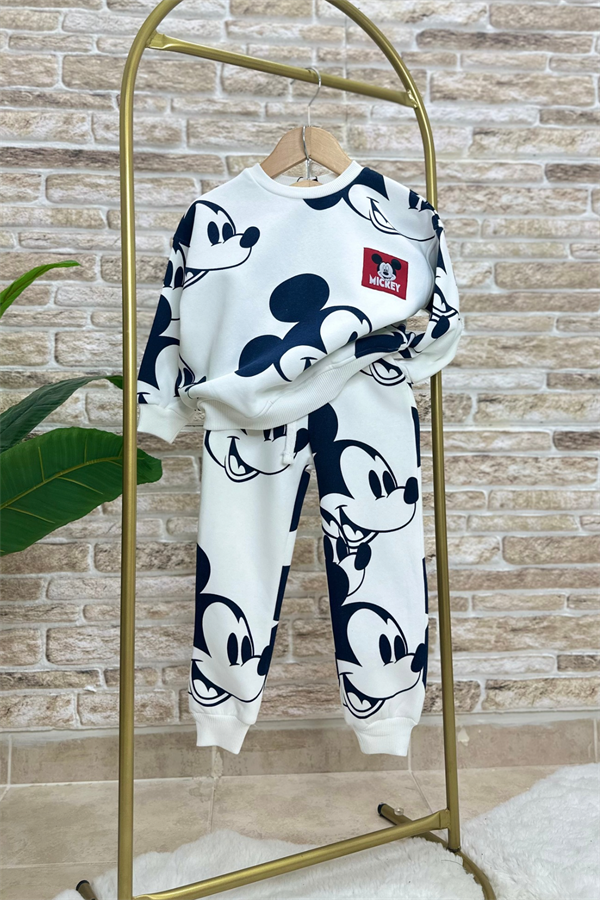 Unisex Çocuk Şardonlu Mickey İkili Takım