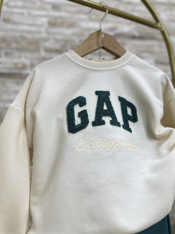 Unisex Çocuk Süzene Nakışlı İndigo Gap Takım